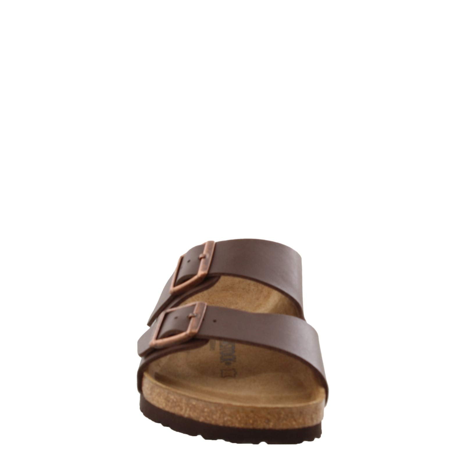 Birkenstock Women's Arizona Birko-Flo Dark Brown Birko-flor Sandals - 40R EU US Men's 7-7.5, US Women's 9-9.5