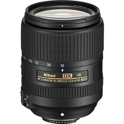 NIKON 18-300MM F/3.5-6.3G ED AF-S DX VR Lens with Corel Mac Photo Essentials Software Kit - Includes Corel AfterShot Bundle