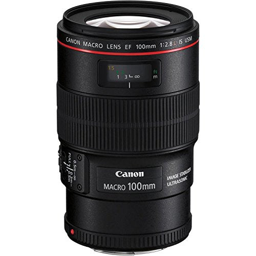 Canon EOS 5D Mark IV DSLR Camera Body Only Memory Kit International Model w/Canon EF 100mm f/2.8L Macro is USM Lens