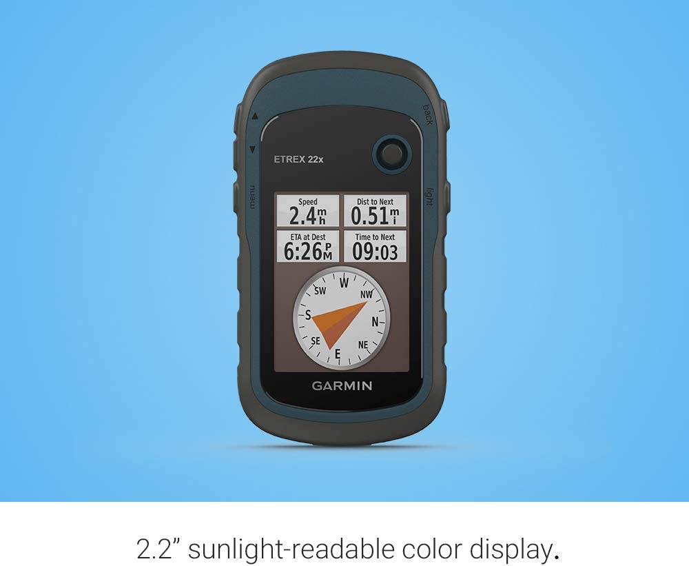 Garmin eTrex 22x, Handheld GPS Navigator with 6Ave Travel Kit (010-02256-00)