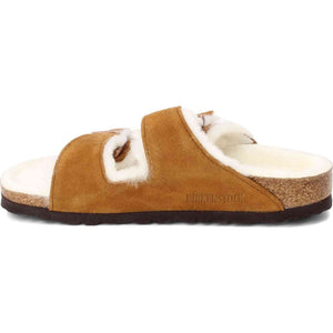 Birkenstock Women's Arizona Shearling Sandals, Mink, Tan, 5 Medium US