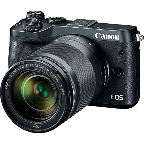 Canon EOS M6 Mirrorless Digital Camera with 18-150mm Lens Basic Bundle w/ 32GB Memory Card + Bonus EF-M 11-22MM Lens - I