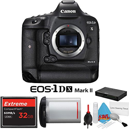 Canon EOS 1Ds Mark II DSLR Camera 32GB Extreme CF Compact Flash Memory Card International Model Camera Bundle