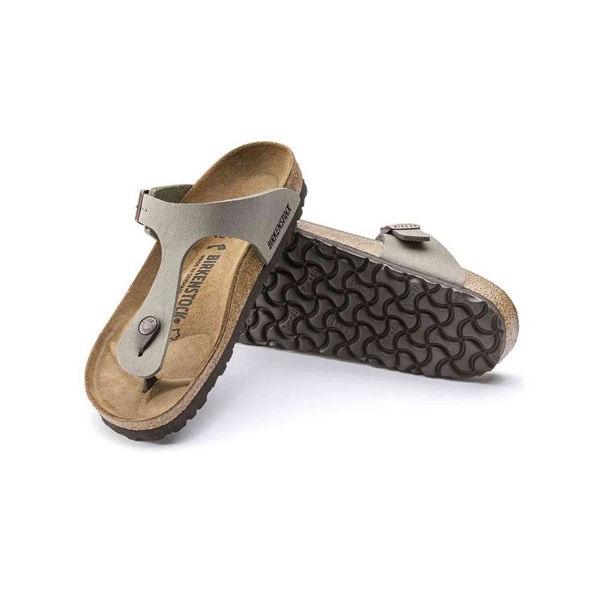 Birkenstock Men's Flip Flop Sandals, Grey Stone Stone, 6.5 Narrow Birkenstock