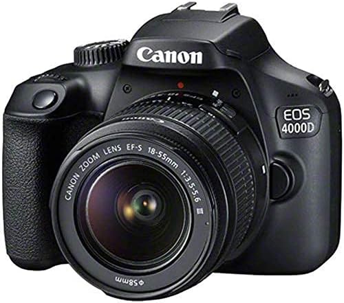 Canon EOS 4000D / Rebel T100 DSLR Camera with 18-55mm Lens + EF 75-300mm + Video Bundle