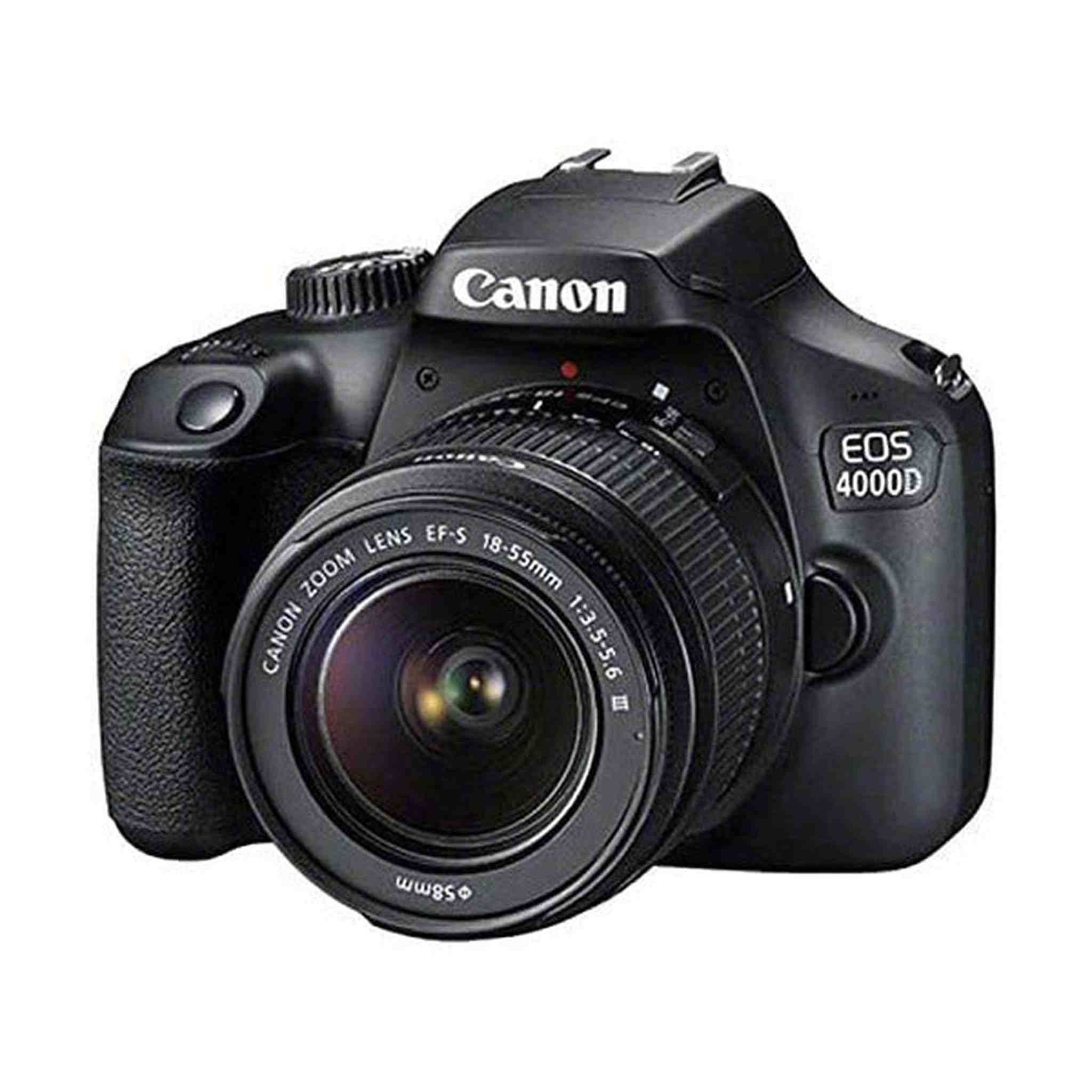 Canon EOS 4000D / Rebel T100 DSLR Camera with 18-55mm Lens Extra Battery Mountain Bundle Canon