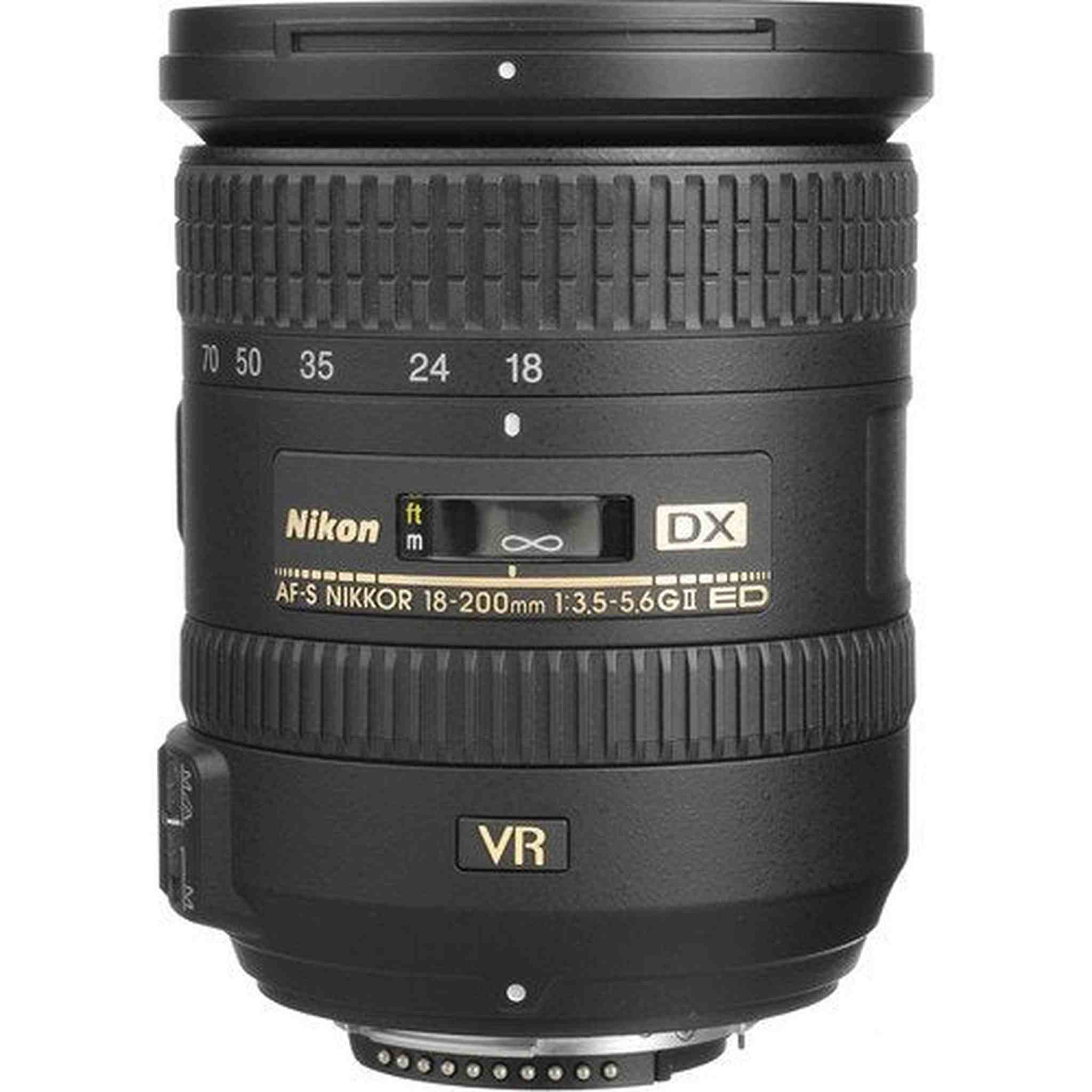 NIKON 18-200MM F/3.5-5.6G ED AF-S DX VR II Lens with 12 in Flexible Tripod and 72 in Professional Heavy Aluminum Tripod Bundle Nikon