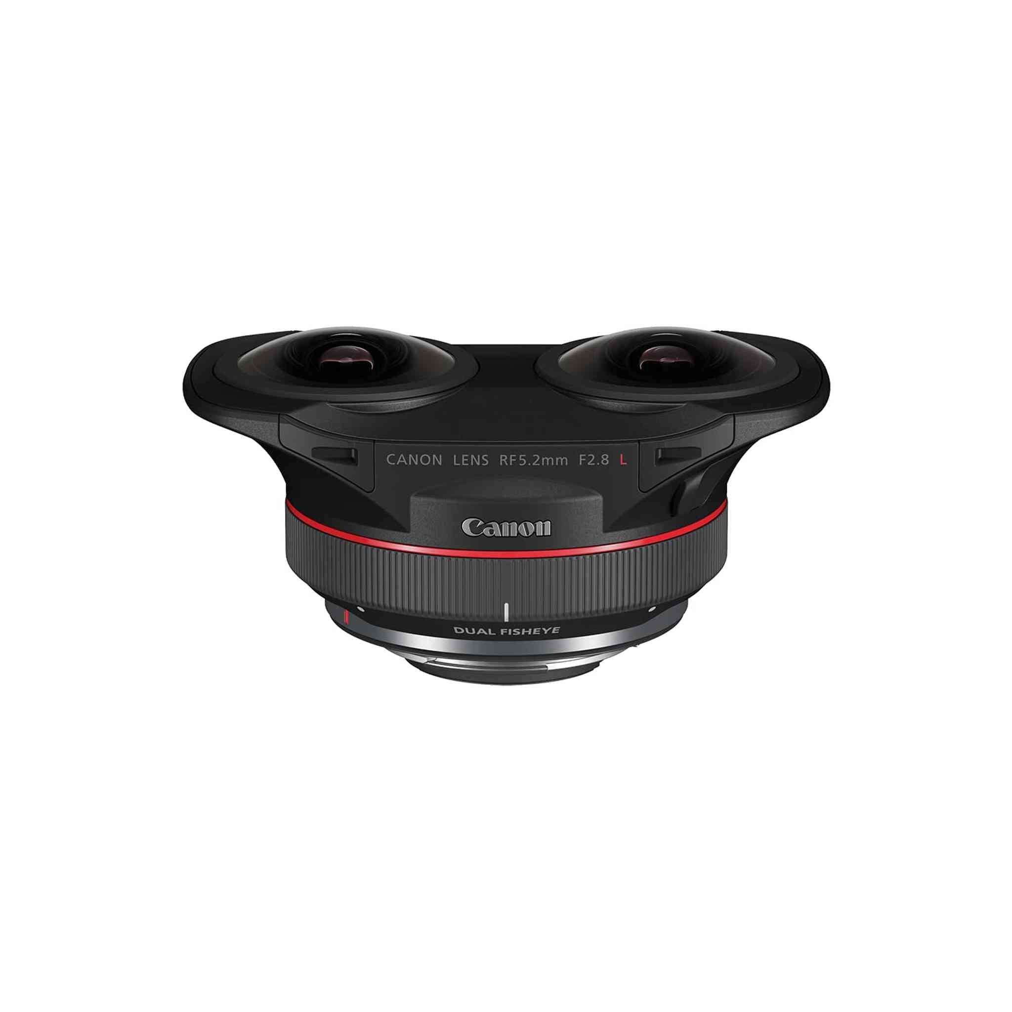 Canon RF5.2mm F2.8 L Dual Fisheye Lens - 3D Virtual Reality, 180 Degree VR, Canon EOS R5 Compatible Black