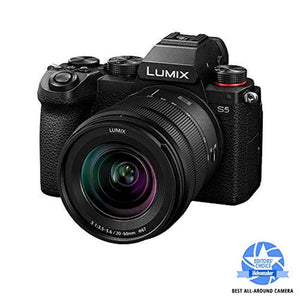 Panasonic LUMIX S5 Full Frame Mirrorless Camera, 4K 60P Video Recording with Flip Screen & WiFi, LUMIX S 20-60mm F3.5-5.6 Lens, L-Mount, 5-Axis Dual I.S, DC-S5KK Black - Reconditioned