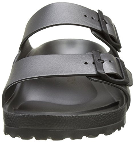 Birkenstock Essentials Unisex Arizona EVA Sandal, Metallic Anthracite, 42 R