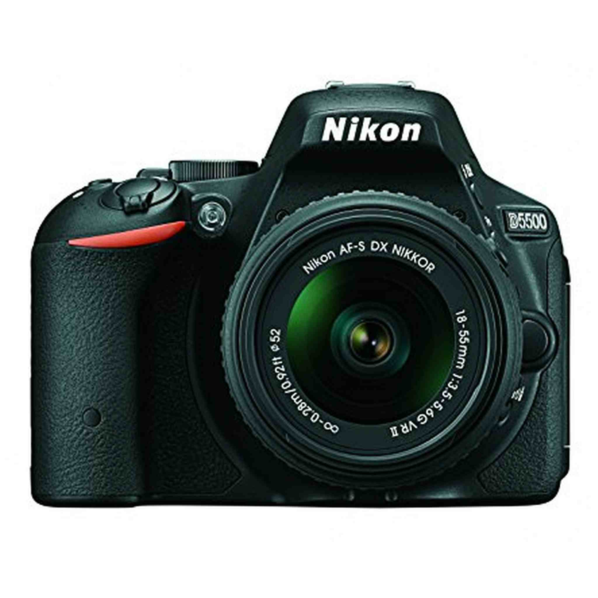 Nikon D5500 DX-format Digital SLR w/ 18-55mm VR II Kit Black Nikon