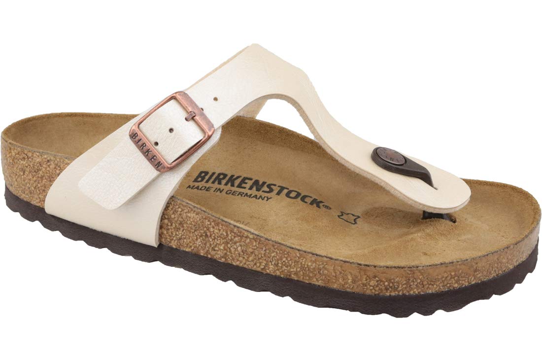 Birkenstock Women's 943871-Off Style Gizeh Sandal, Off-White, 40