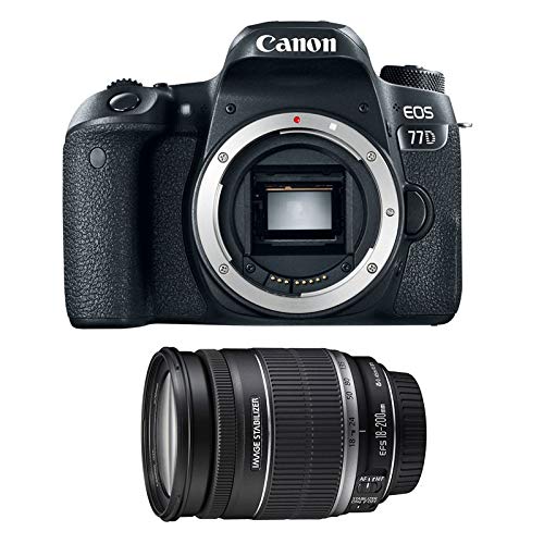 Canon EOS 77D DSLR Camera + Canon EF-S 18-200mm f/3.5-5.6 IS Lens