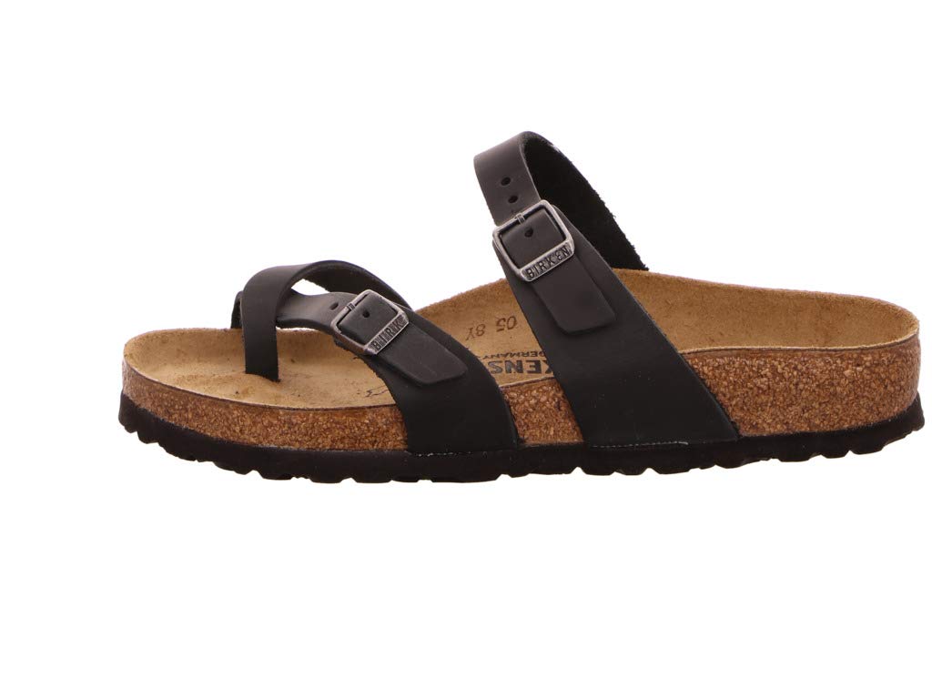 Birkenstock Women's Open-Back Flip Flops, Black, 10 Wide