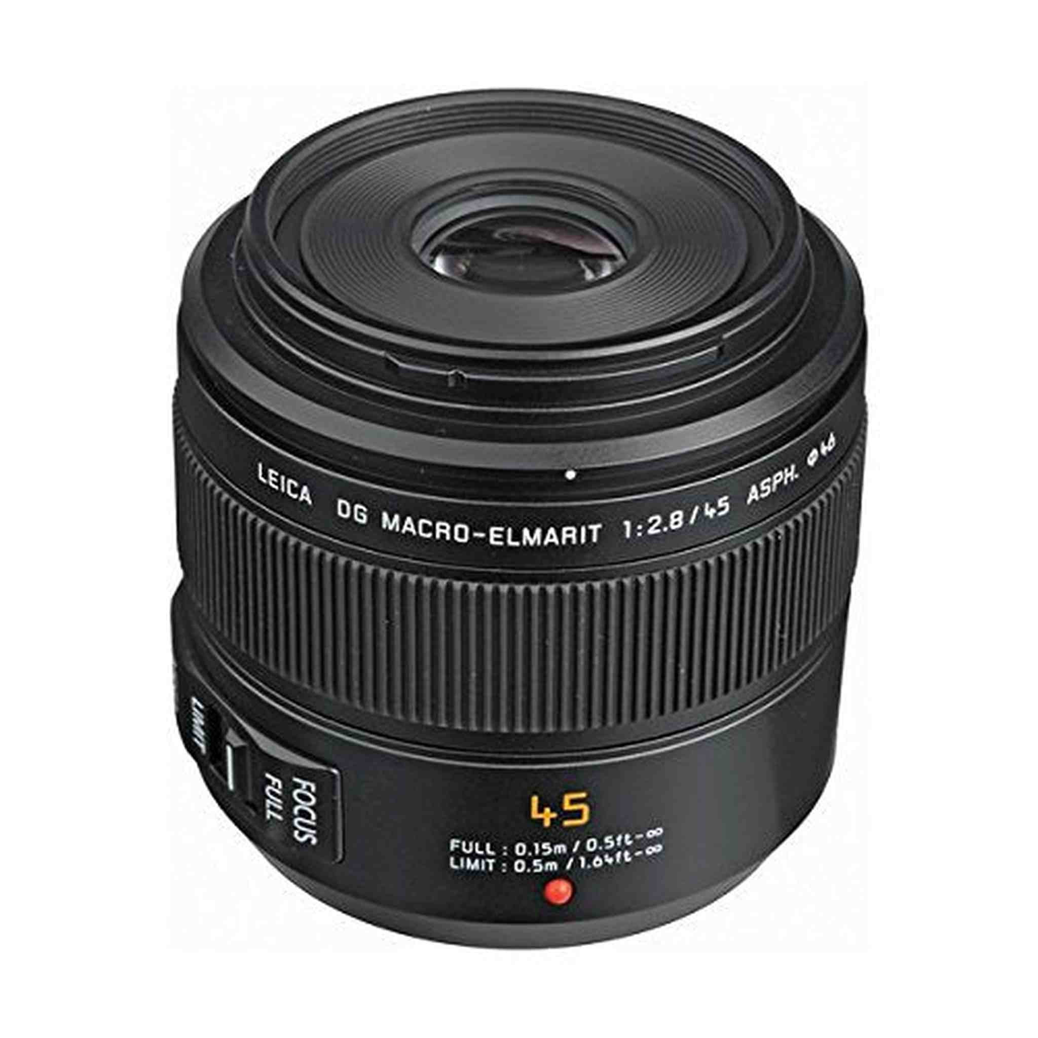 PANASONIC LUMIX G LEICA DG MACRO-ELMAR LENS, 45MM, F2.8 ASPH., PROFESSIONAL MIRRORLESS MICRO FOUR THIRDS, MEGA OPTICAL I - Used Panasonic
