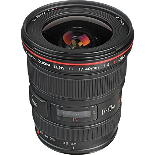 Canon EOS 5D Mark IV DSLR Camera (Body Only) Basic Filter Kit w/ 17-40mm 4.0 USM L Lens - International Model