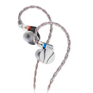 FiiO FD15 13.8mm Magnalium DLC HiFi Dynamic Driver in-Ear Earphone with Stainless Steel Shell, Detachable MMCX Cable Silver