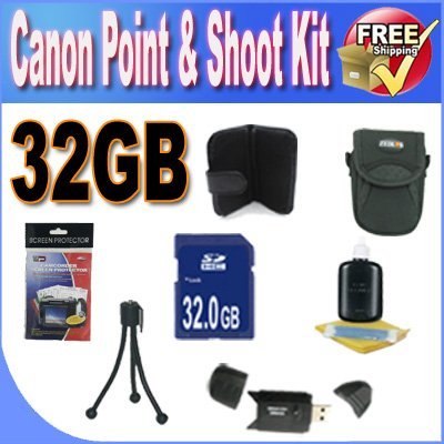 Canon Point & Shoot Camera Accessory Bundle 4