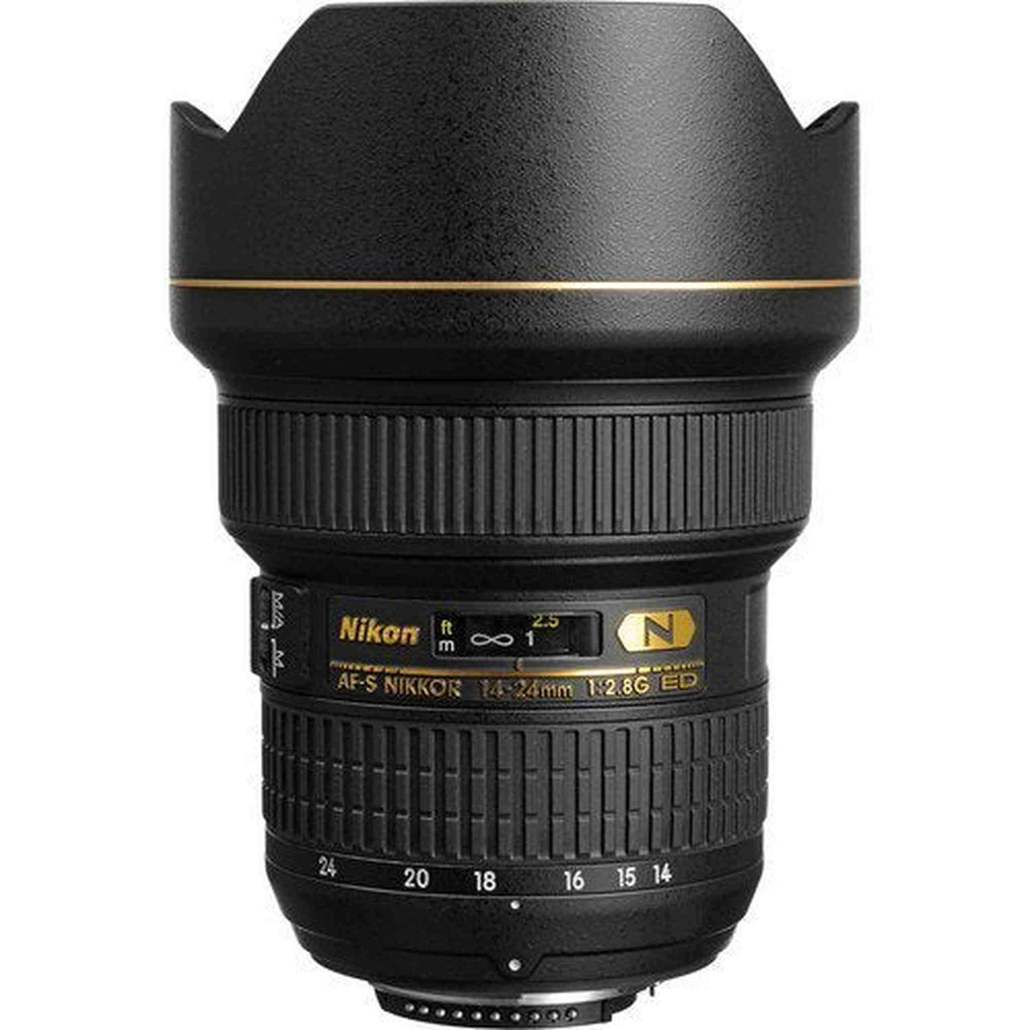 Nikon AF-S FX NIKKOR 14-24mm f/2.8G ED Zoom Lens with Auto Focus for Nikon DSLR Cameras International Version No Warranty - Used Nikon