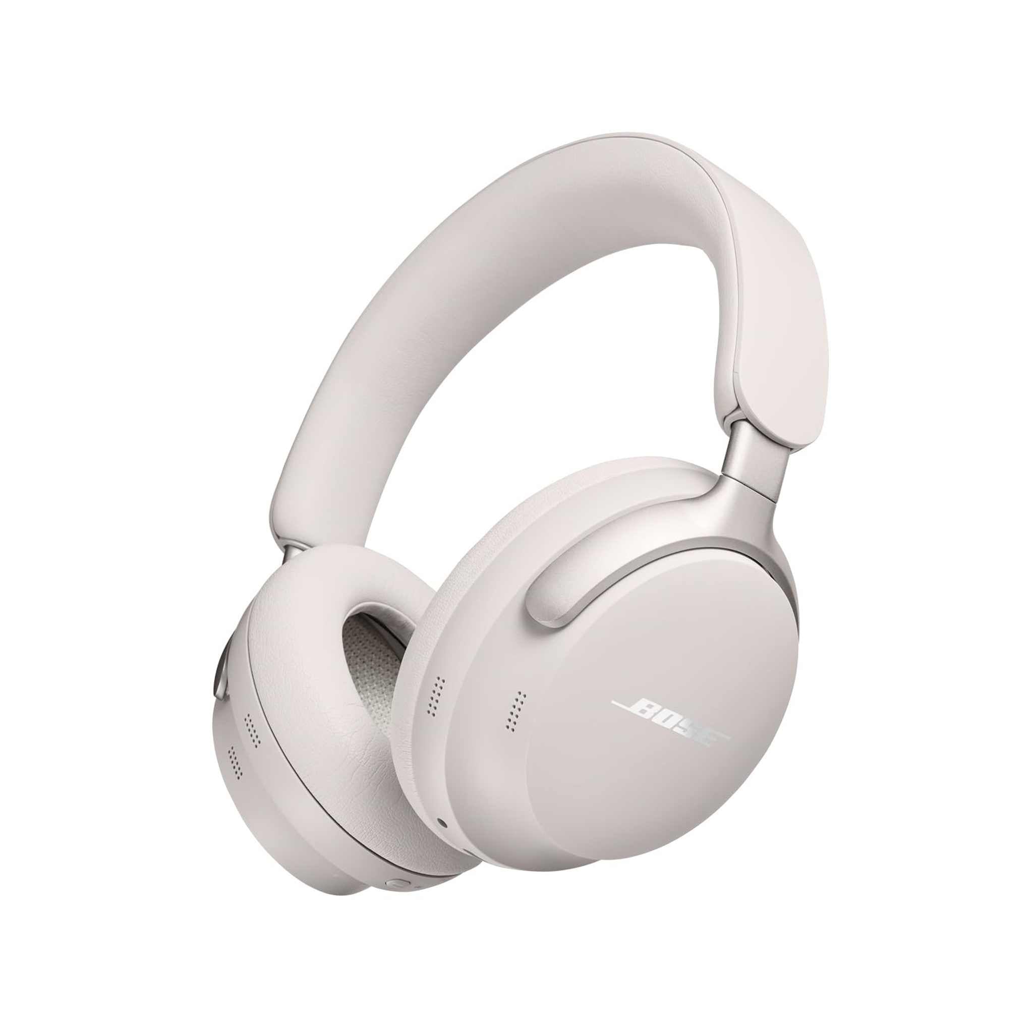 Bose QuietComfort Ultra Wireless Noise Cancelling Headphones with Spatial Audio, Over-the-Ear Headphones with Mic, Up to 24 Hours of Battery Life, White Smoke Bose