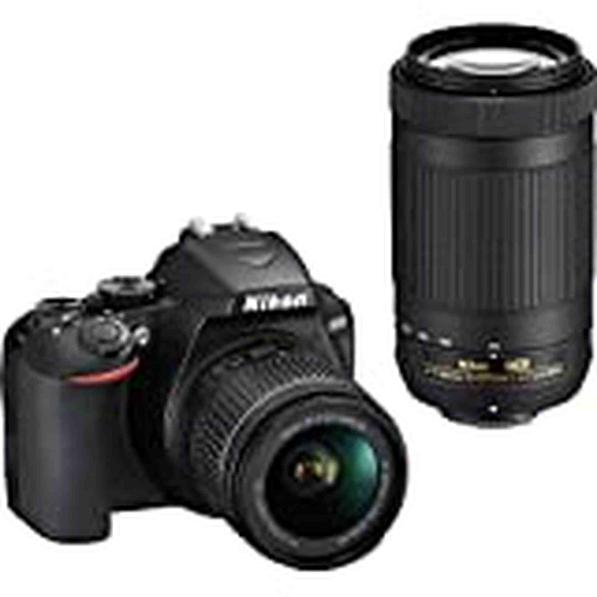 Nikon D3500 DX-Format DSLR Two Lens Kit with AF-P DX NIKKOR 18-55mm f/3.5-5.6G VR & AF-P DX NIKKOR 70-300mm f/4.5-6.3G E - Used Nikon