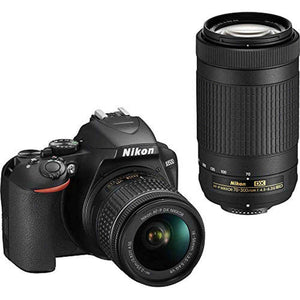 Nikon D3500 DX-Format DSLR Two Lens Kit with AF-P DX NIKKOR 18-55mm f/3.5-5.6G VR & AF-P DX NIKKOR 70-300mm f/4.5-6.3G E - Used Nikon