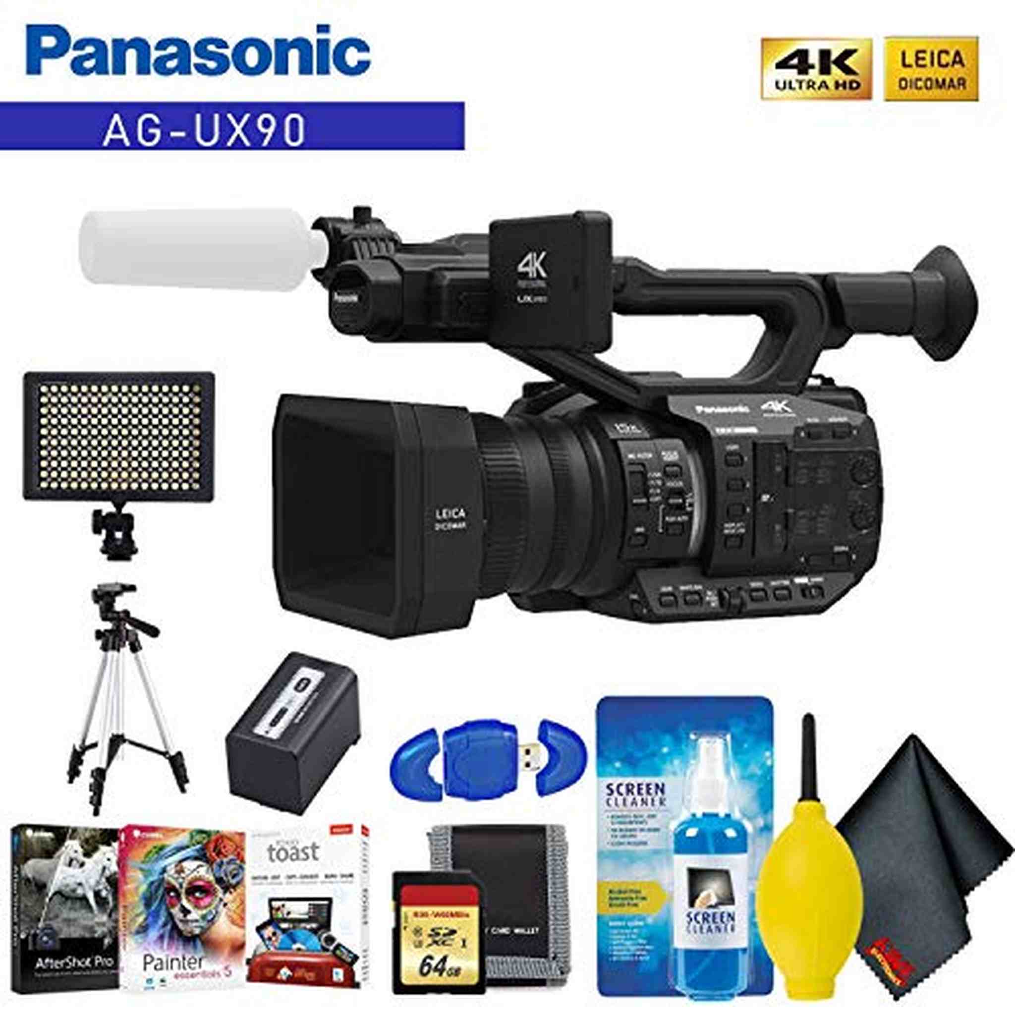 Panasonic AG-UX90 4K/HD Professional Camcorder Standard Accessory Kit