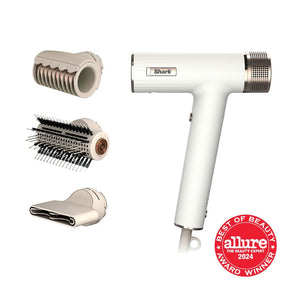 Shark Hair Dryer | SpeedStyle | No Heat Damage Hair Styling Tool | 3 Styling Tools Included | Portable & Powerful Blow Dryer | Best for Straight & Wavy Hair | Silk | HD331 - Reconditioned
