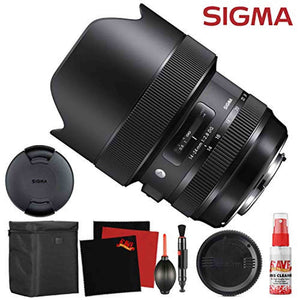 Sigma 14-24mm f/2.8 DG HSM Art Lens for Canon EF 212954 and Cleaning Accessories Bundle