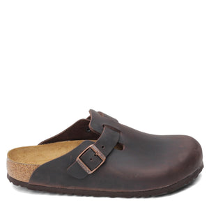 Birkenstock Unisex Boston Soft Footbed, Habana Oiled Leather, 42 M EU