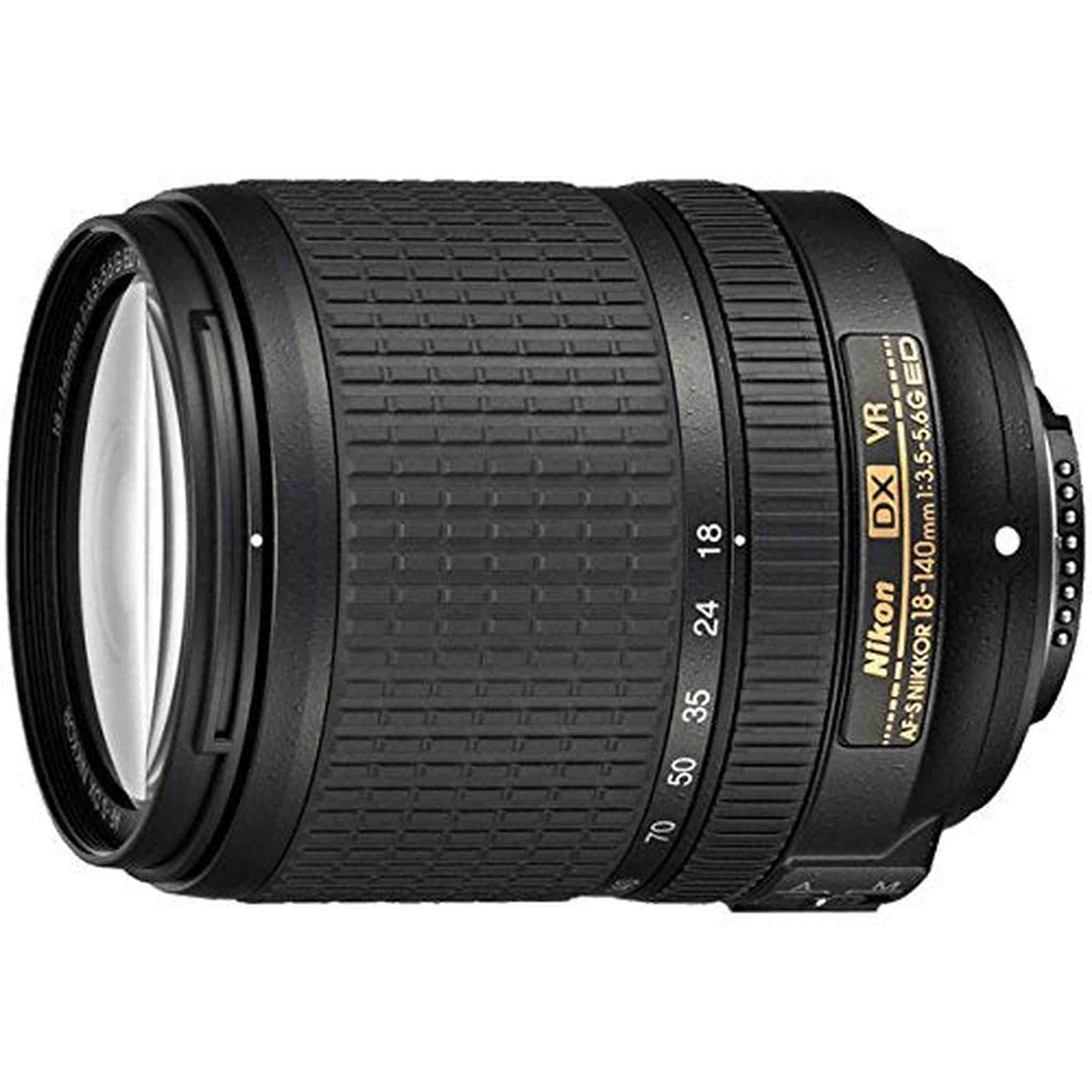 Nikon AF-S DX NIKKOR 18-140mm f/3.5-5.6G ED Vibration Reduction Zoom Lens with Auto Focus for Nikon DSLR Cameras - Reconditioned Nikon