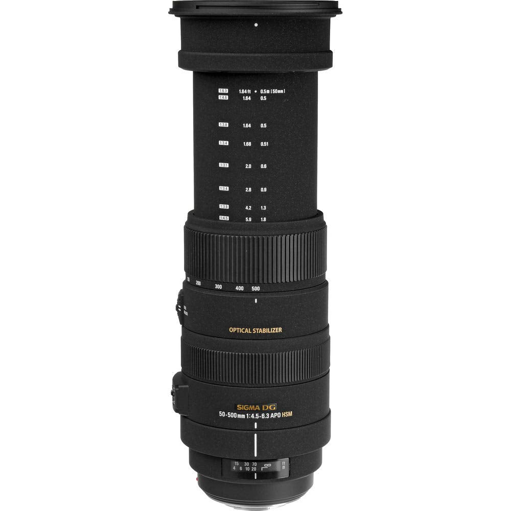 Sigma 50-500mm f/4.5-6.3 APO DG OS HSM Lens for Sony/Minolta for Sony A Mount + Accessories International Model with 2
