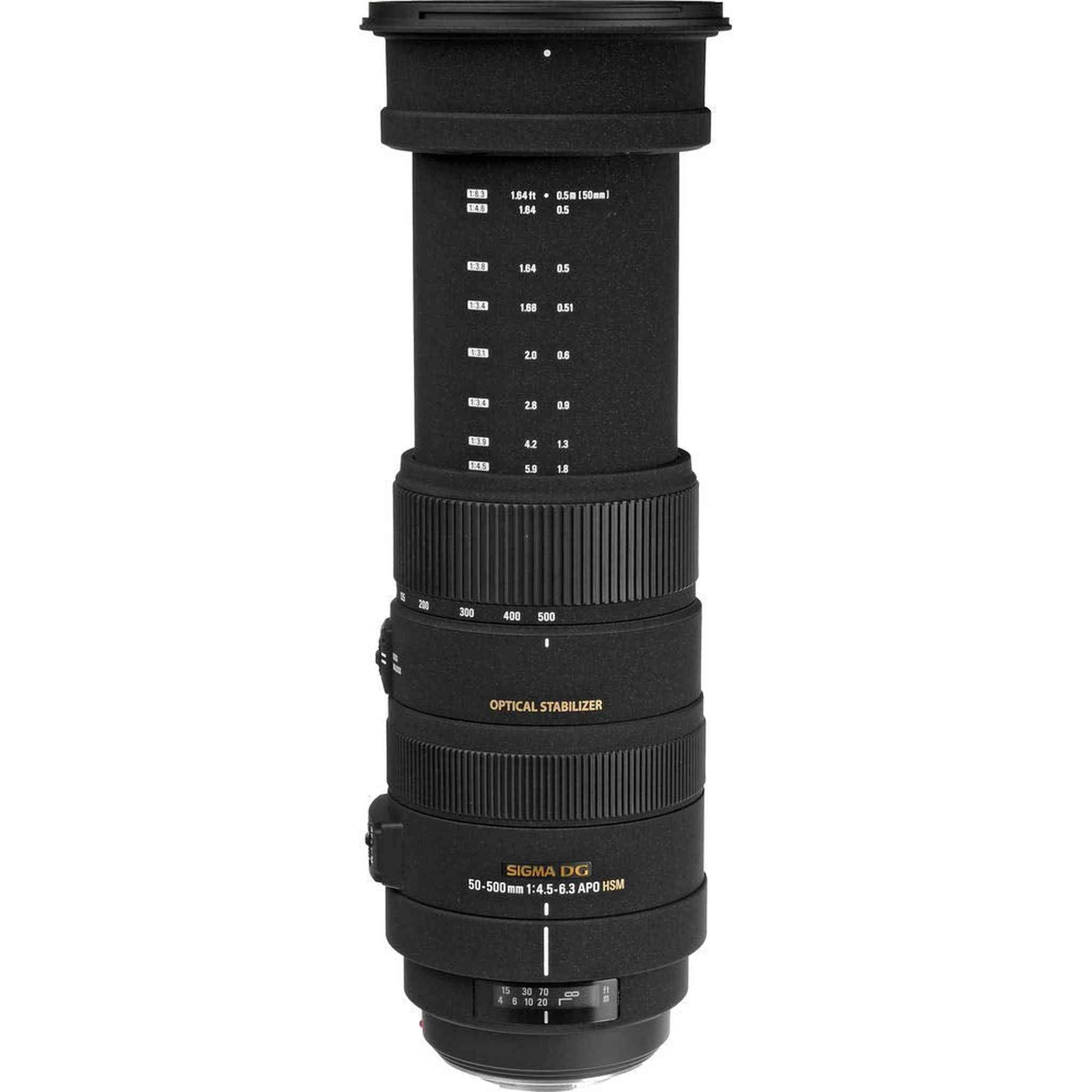 Sigma 50-500mm f/4.5-6.3 APO DG OS HSM Lens for Sony/Minolta for Sony A Mount + Accessories International Model with 2 Sigma
