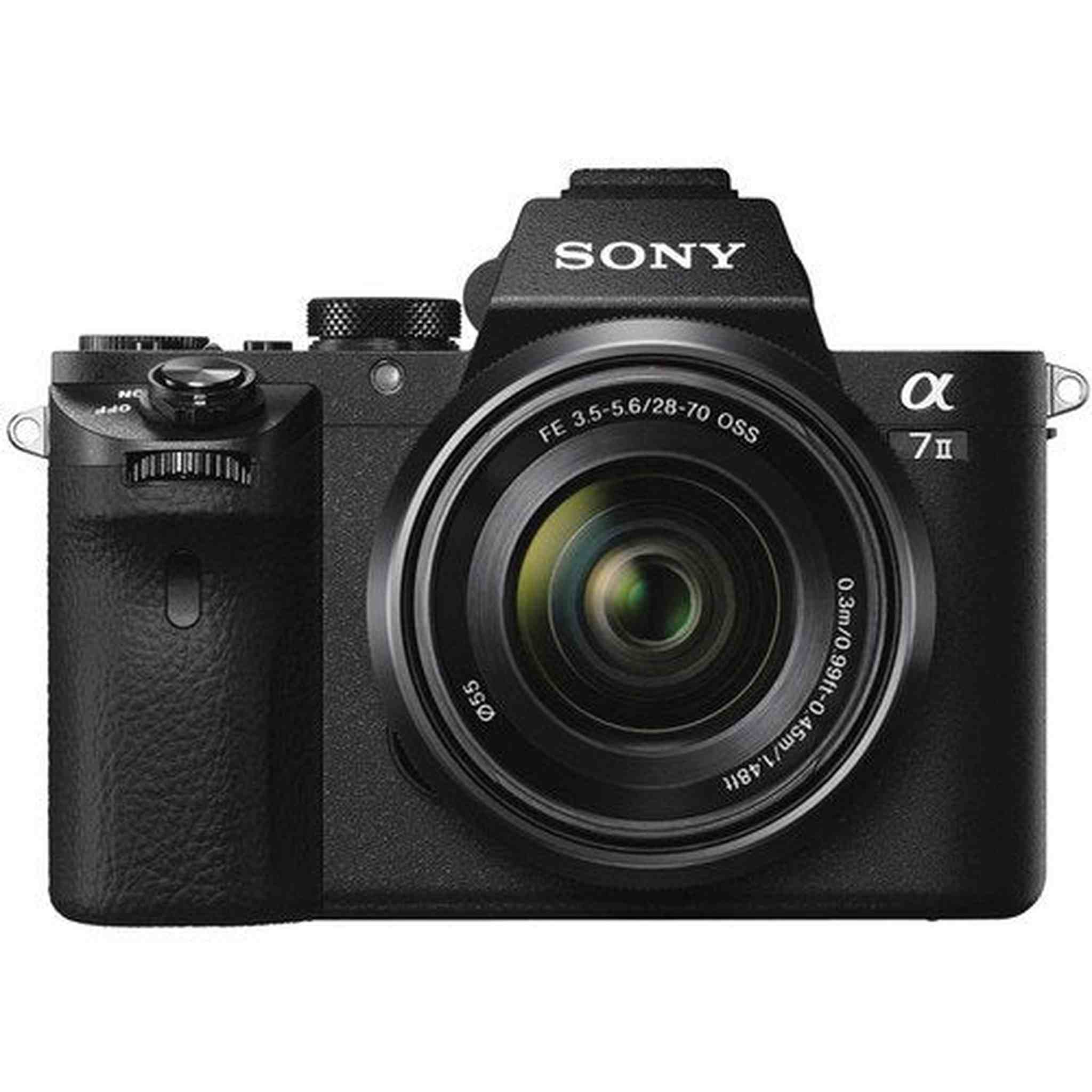 Sony Alpha a7 II Mirrorless Camera with FE 28-70mm f/3.5-5.6 OSS Lens ILCE7M2K/B With Sony FE 85mm Lens, Soft Bag, Additional Battery, 64GB Memory Card, Card Reader , Plus Essential Accessories