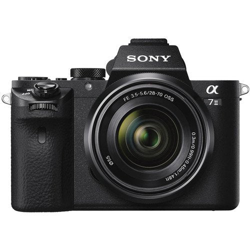 Sony Alpha a7 II Mirrorless Camera with FE 28-70mm f/3.5-5.6 OSS Lens ILCE7M2K/B With Sony FE 85mm Lens, Soft Bag, Additional Battery, 64GB Memory Card, Card Reader , Plus Essential Accessories