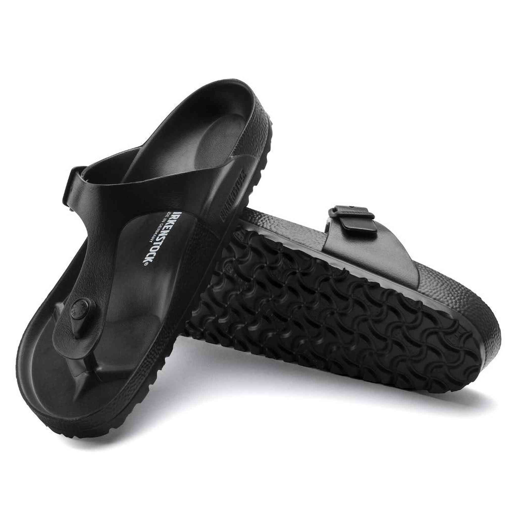 Birkenstock Essentials Unisex Gizeh EVA Sandals Black 43 R EU US Men's 10-10.5 Birkenstock