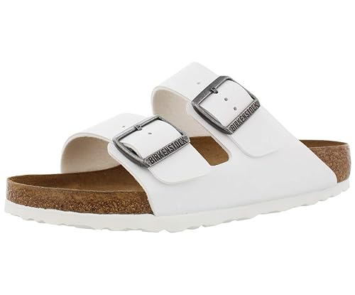 Birkenstock Arizona Unisex White Birko-Flor Sandal 41 / Unisex US Size 10-10.5