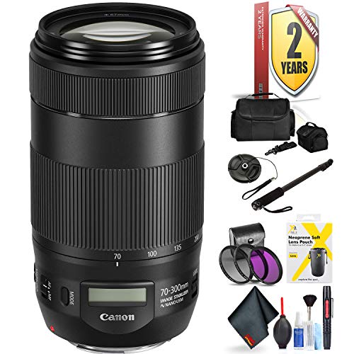 Canon EF 70-300mm F/4-5.6 is Ii USM Lens for Canon 6D, 5D Mark IV, 5D Mark III, 5D Mark II, 6D Mark II, 5Dsr, 5Ds, 1Dx,