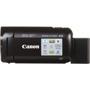 Canon VIXIA HF R800 Camcorder Black Pro Accessory Bundle