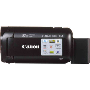Canon VIXIA HF R800 Camcorder Black Basic Accessory Bundle