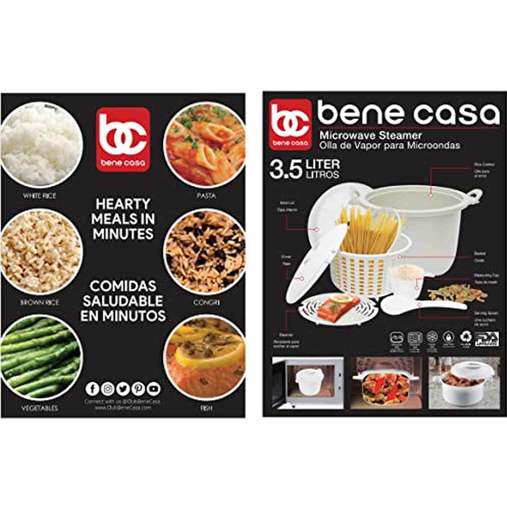 Bene Casa BC-14840 Microwave Steamer Bene Casa