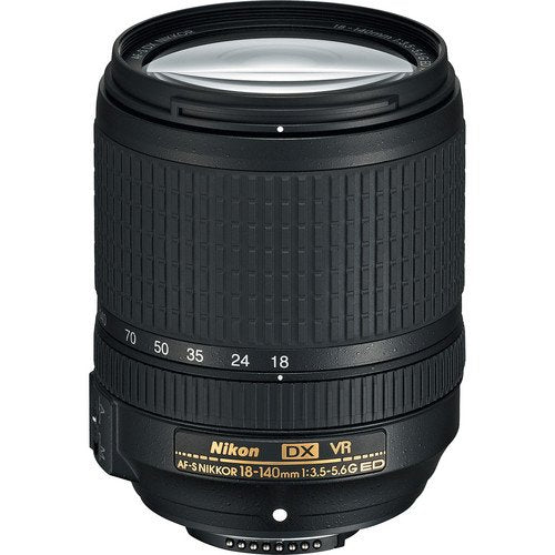 Nikon AF-S DX NIKKOR 18-140mm f/3.5-5.6G ED Vibration Reduction Zoom Lens with Auto Focus for Nikon DSLR Cameras Interna