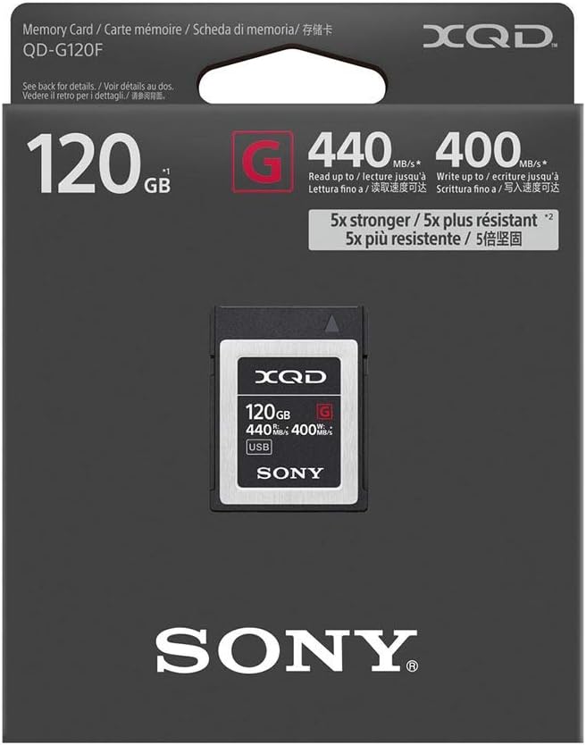 Sony Professional XQD G-Series 120GB Memory Card (QD-G120F) (2-Pack)