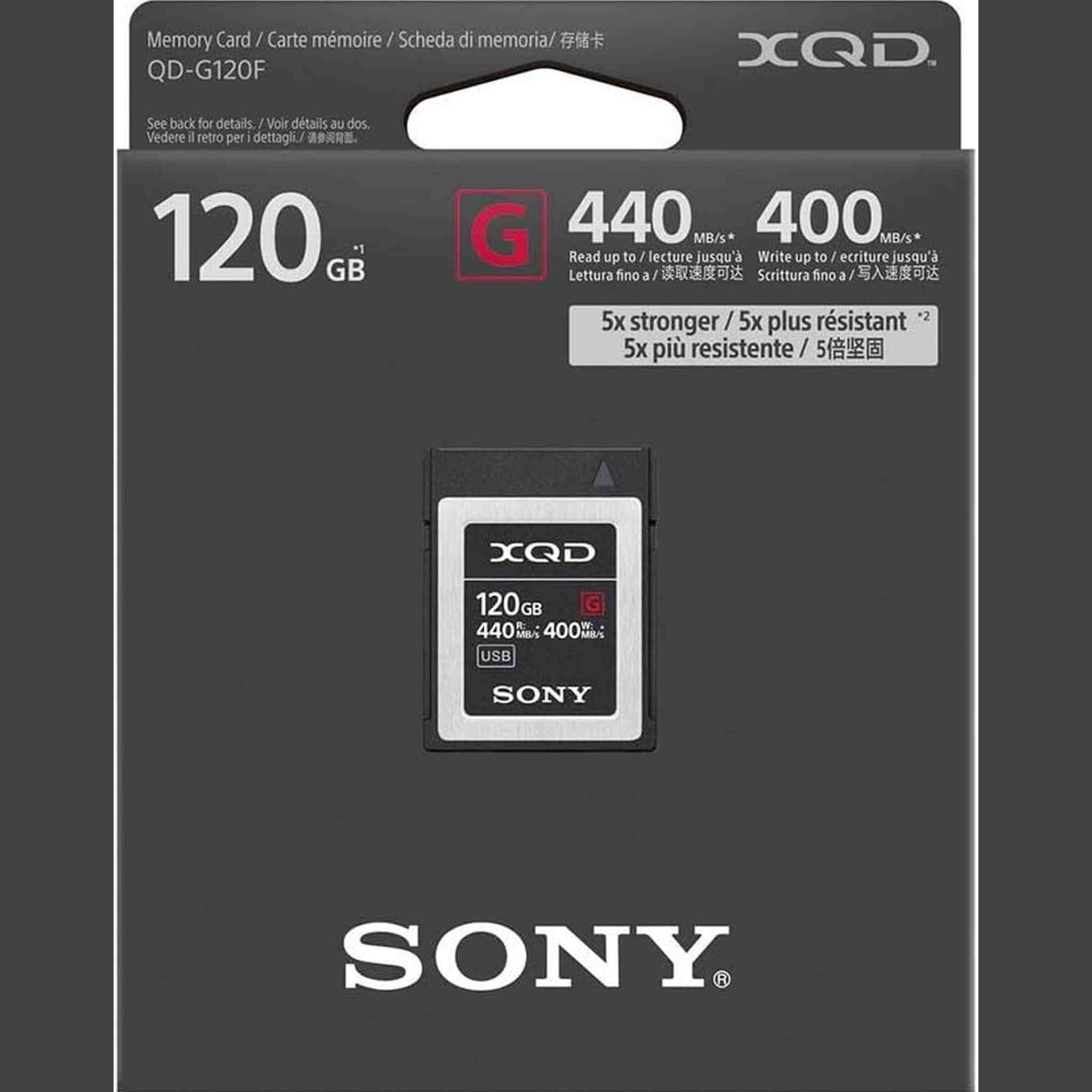 Sony Professional XQD G-Series 120GB Memory Card QD-G120F 2-Pack
