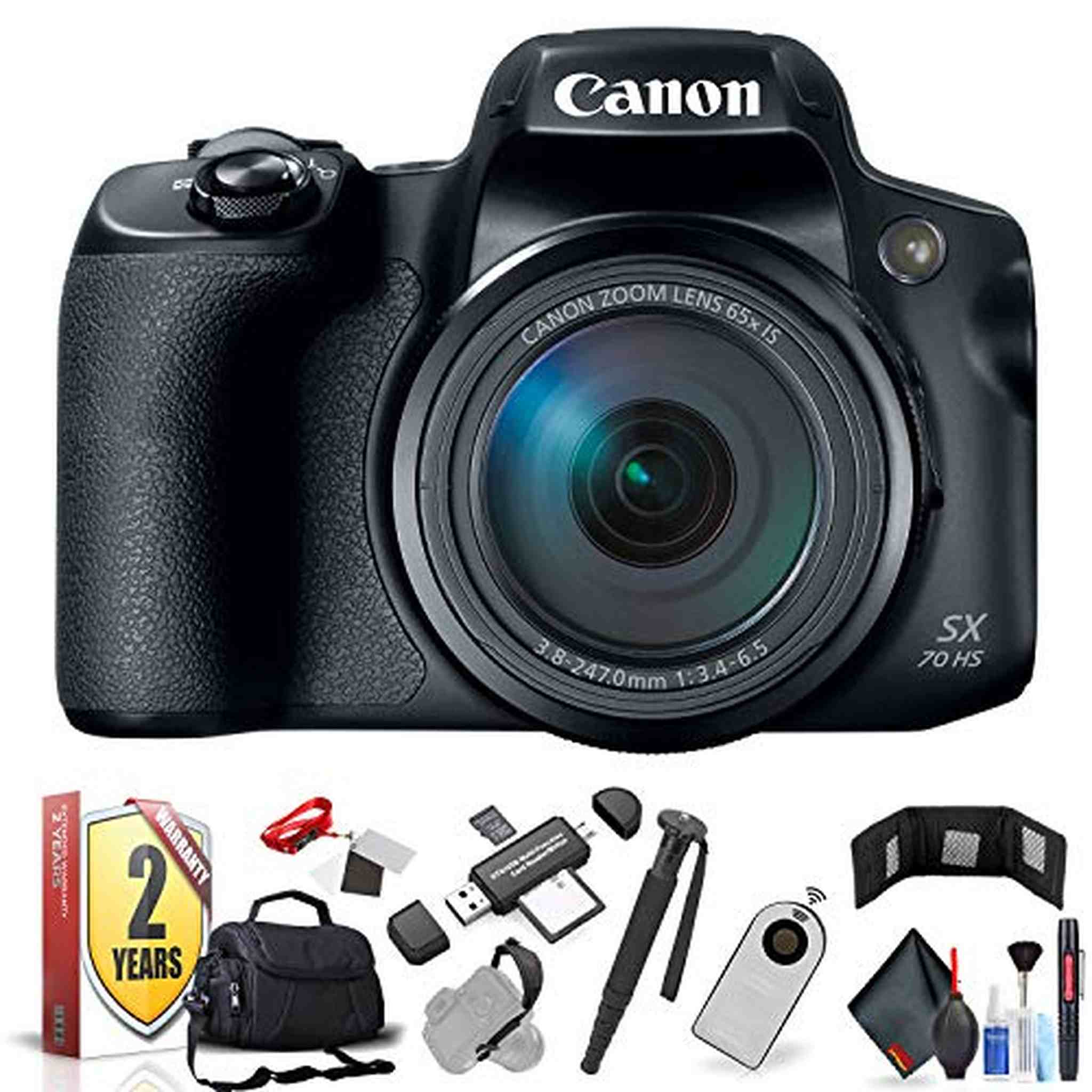 Canon PowerShot SX70 HS Digital Camera International Model with Extra Accessory Bundle Canon