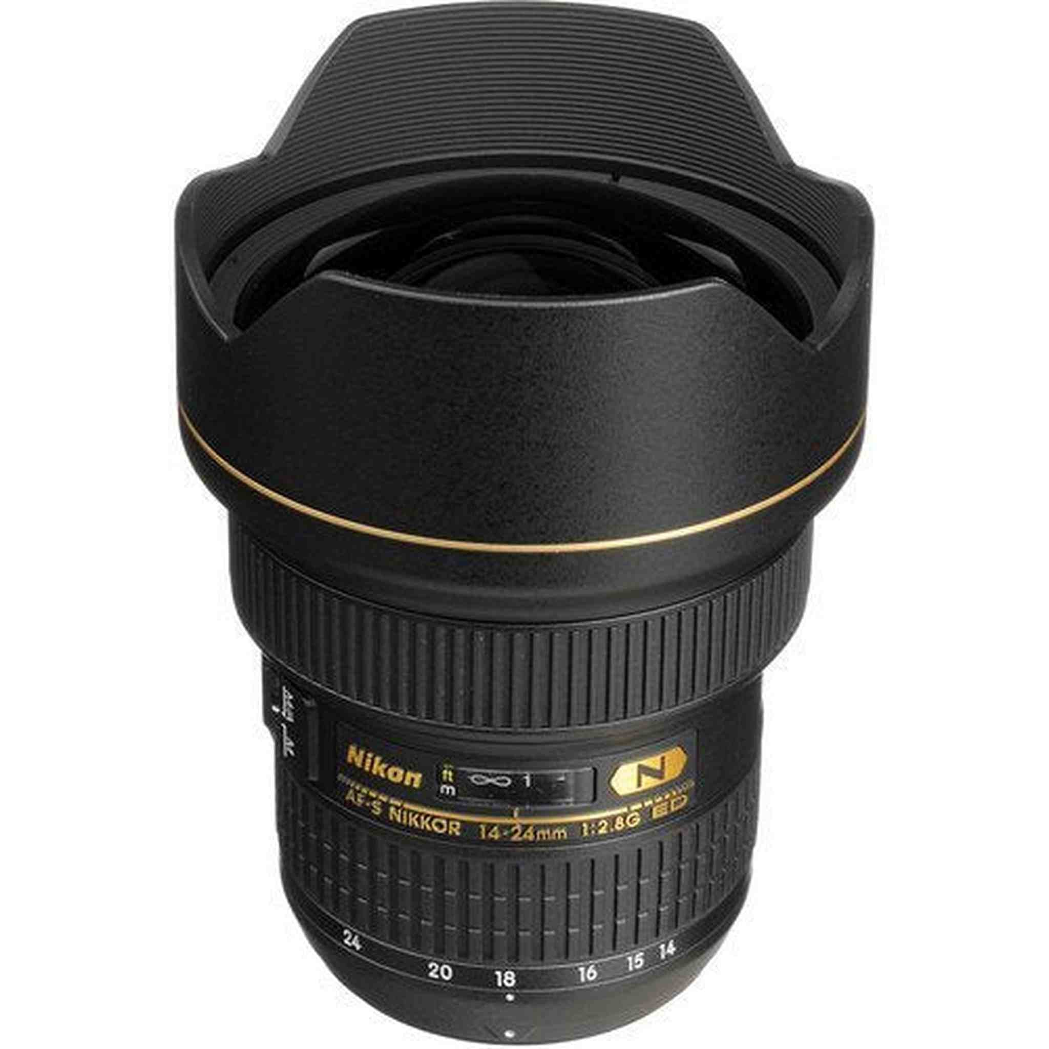 Nikon AF-S FX NIKKOR 14-24mm f/2.8G ED Zoom Lens with Auto Focus for Nikon DSLR Cameras International Version No Warranty - Used Nikon