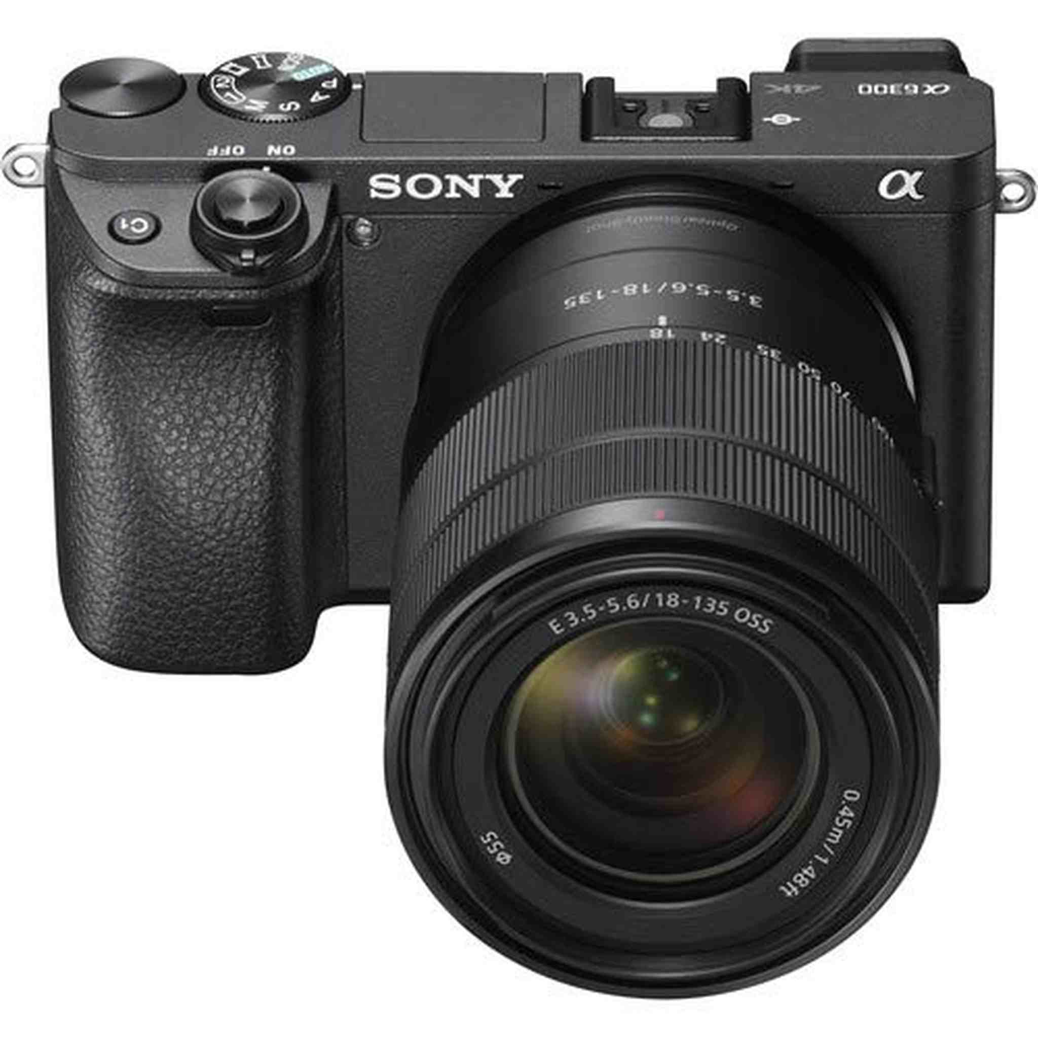 Sony Alpha a6300 Mirrorless Camera with 18-135mm Lens Black ILCE-6300M/B Bundle