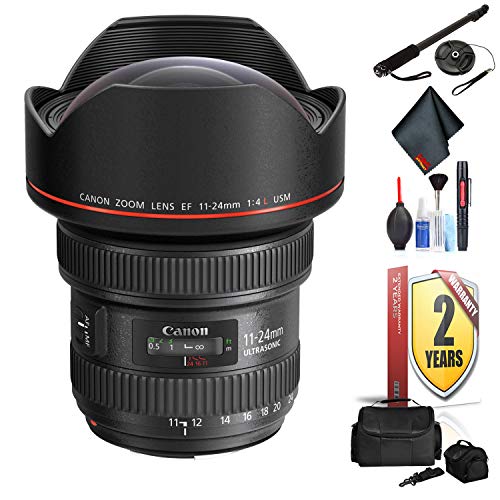 Canon EF 11-24mm F/4L USM Lens for Canon 6D, 5D Mark IV, 5D Mark III, 5D Mark II, 6D Mark II, 5Dsr, 5Ds, 1Dx, 1Dx Mark I