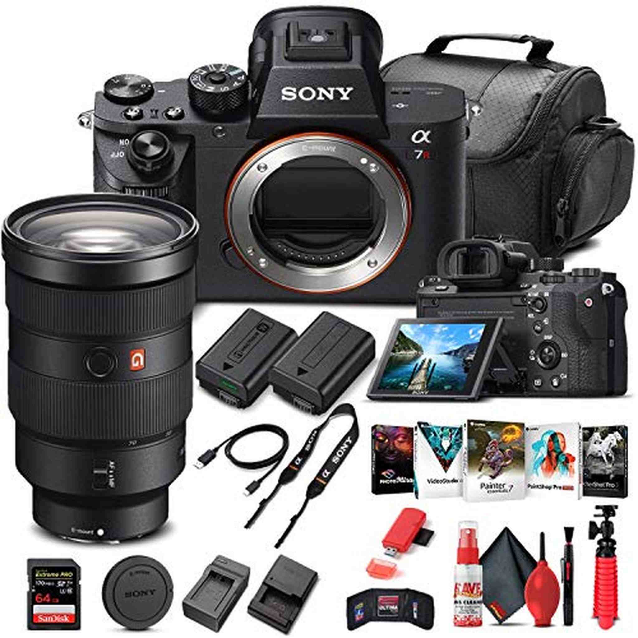 Sony Alpha a7R II Mirrorless Camera W/ Sony FE 24-70mm Lens - Basic Bundle - Reconditioned Sony