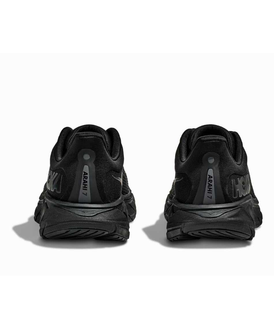 Hoka Women's Arahi 7 Sneaker, Black/Black, 7
